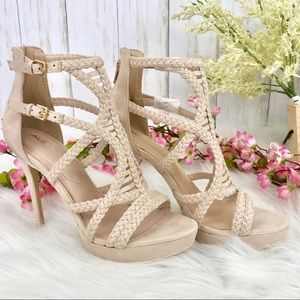 NIB ALDO Portella Braided Strap Heels